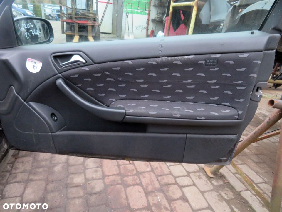 DRZWI PRZEDNIE PRAWE C-KLASA W203 COUPE 768 A2037200605 CZARNY MERCEDES 2000-2007 - 6