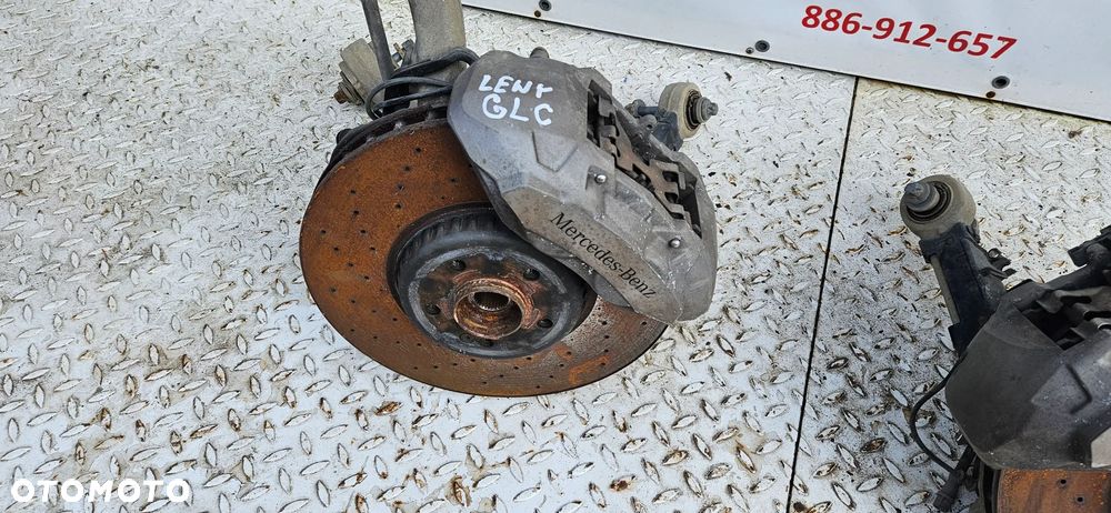 Mercedes GLC X253 3.0 350d V6 24V 4-Matic 258 KM Kompletna zwrotnica przednia prawa lewa Zawierzenie przód prawy lewy Zwrotnica Wahacze Piasta - 8