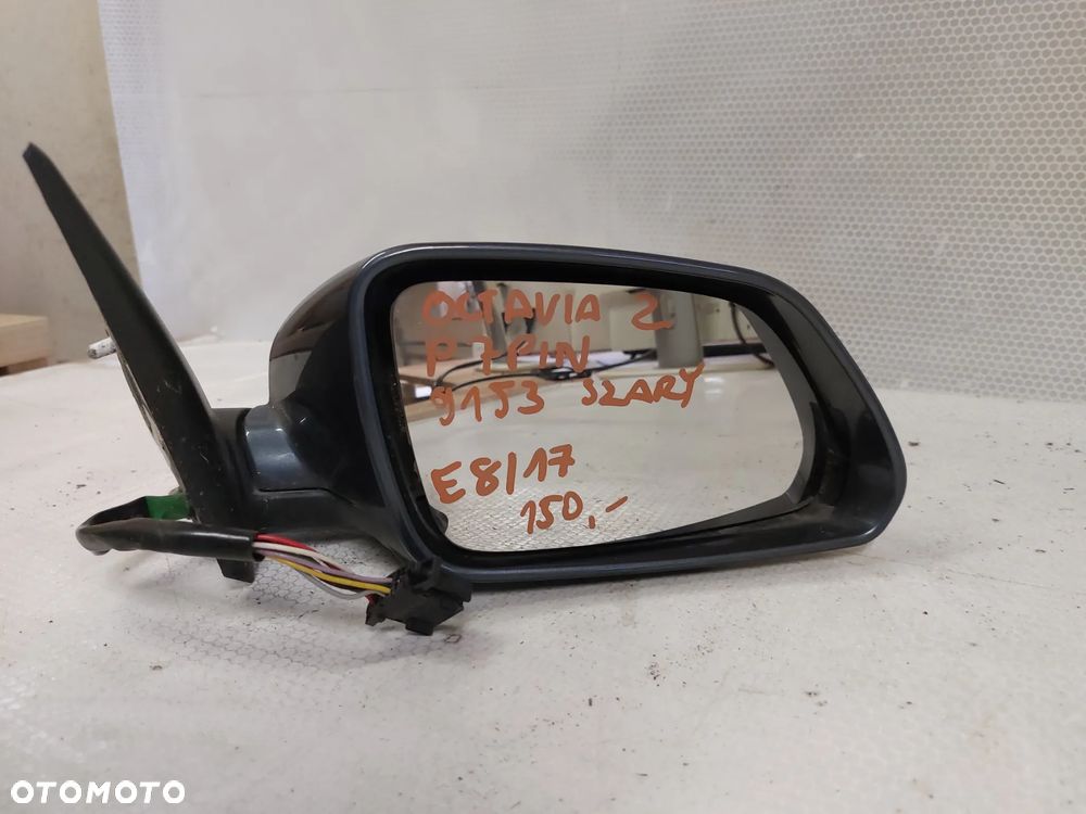 - LUSTERKO ELEKTRYCZNE PRAWE SKODA OCTAVIA 2 II 9153 SZARY 7PIN - 4