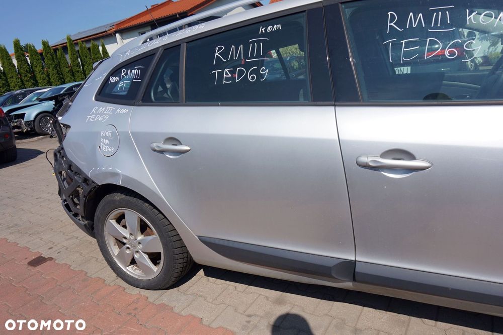 DRZWI TYLNE PRAWE MEGANE III PH2 LIFT KOMBI TED69  SREBRNY RENAULT 2010-2013 - 3