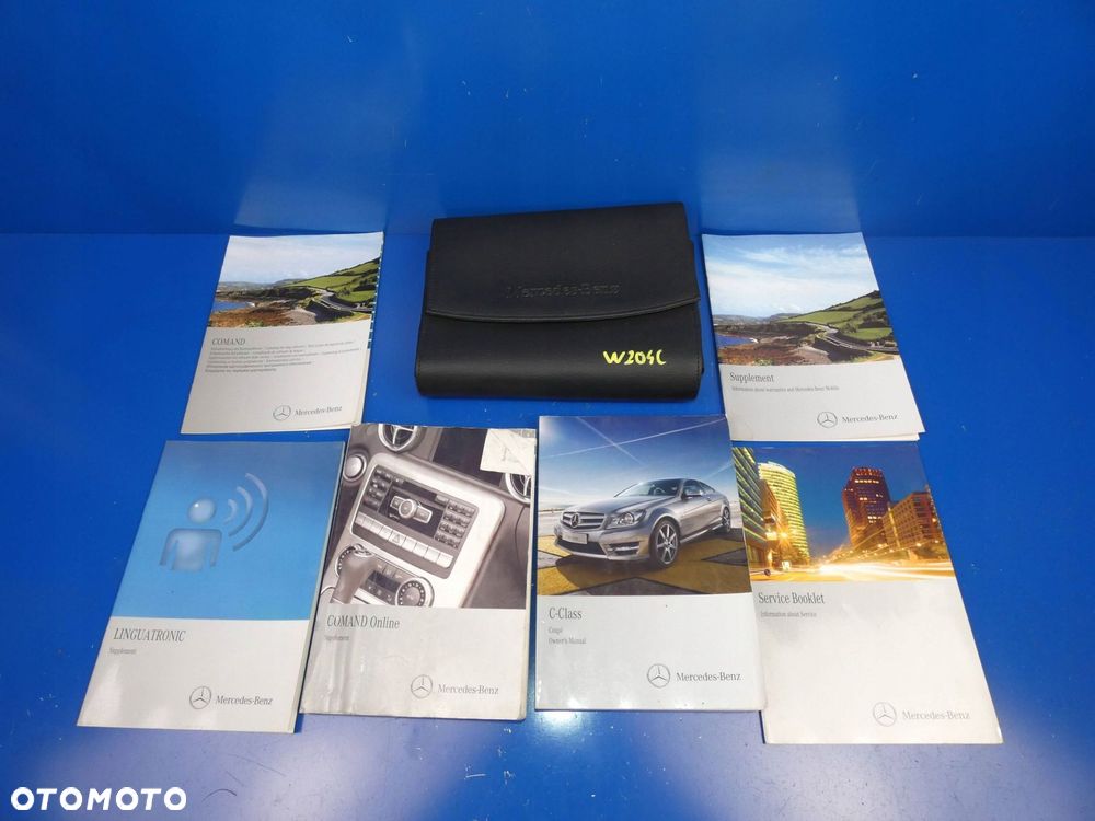 MERCEDES C KLASA W204 LIFT COUPE KSIĄŻKI ETUI INSTRUKCJA - WERSJA ANGIELSKA - 1