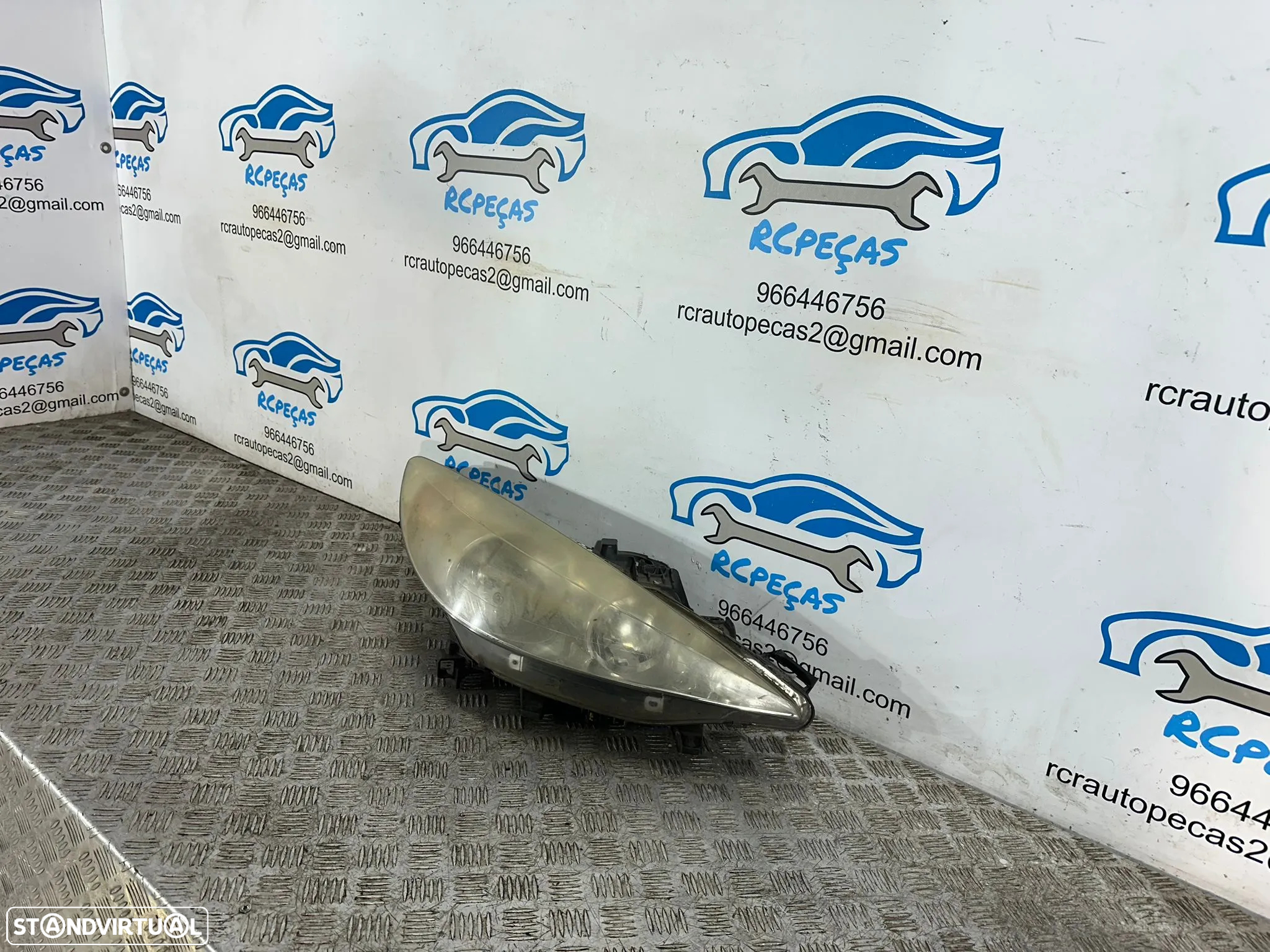 .Farol Otica Frente Frontal Direita Original Peugeot 207 2006 - 2009 - 4