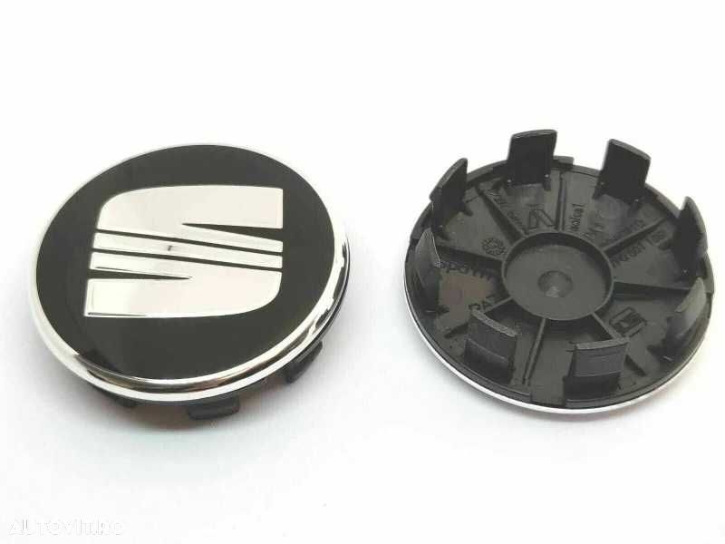 Embleme Capace Roti Sigle Jante Seat 63mm, Negru / Rosu, 1P06601165 - 5