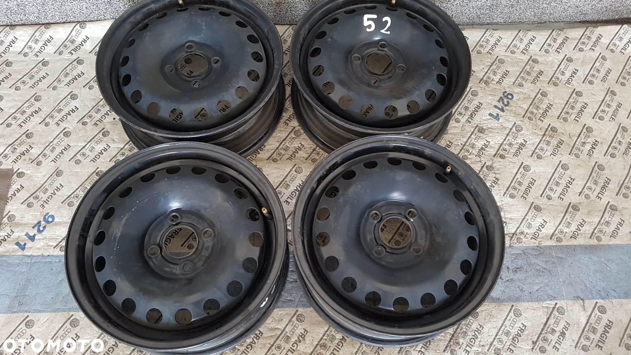 FELGI STALOWE VW 4x100 5Jx14 ET35 VW UP SKODA CITYGO SEAT MI - 1