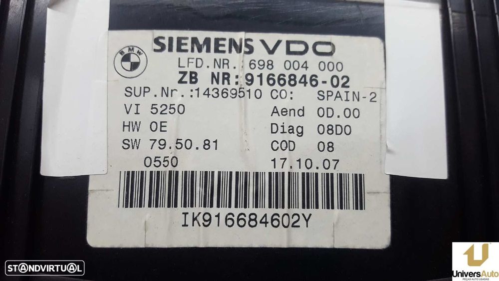 QUADRANTE BMW SERIE 3 TOURING (E91) 318D - 3