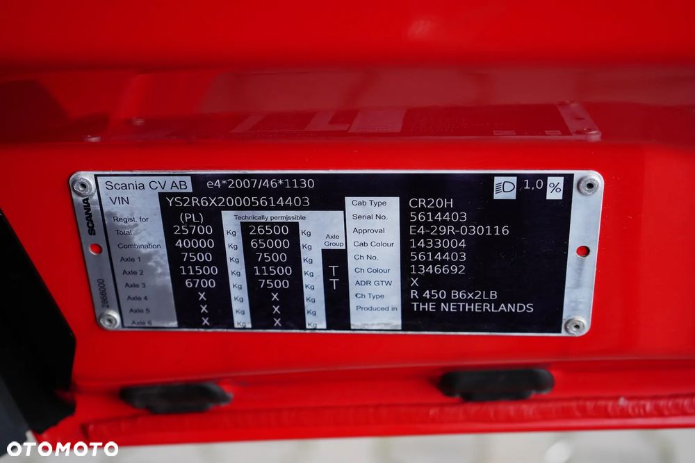 Scania R 450 / ACC / EURO 6 / ZESTAW PRZEJAZDOWY 120 M3 / RETARDER - 11