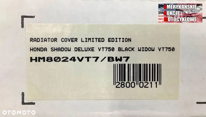 NOWA osłona chłodnicy MAPAM Honda Shadow VT750 - 11