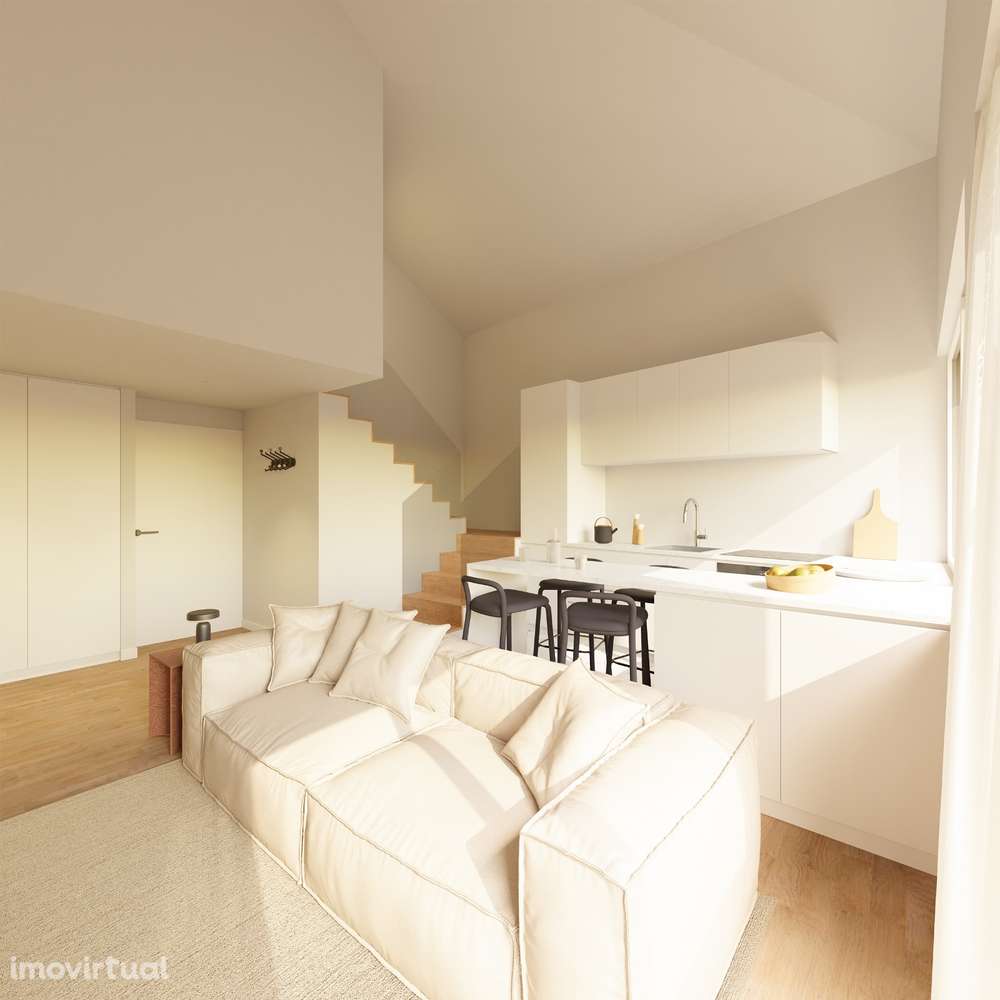 Apartamento T2 Duplex | Construção 2026 | Varanda | Estacionamento - Grande imagem: 3/11