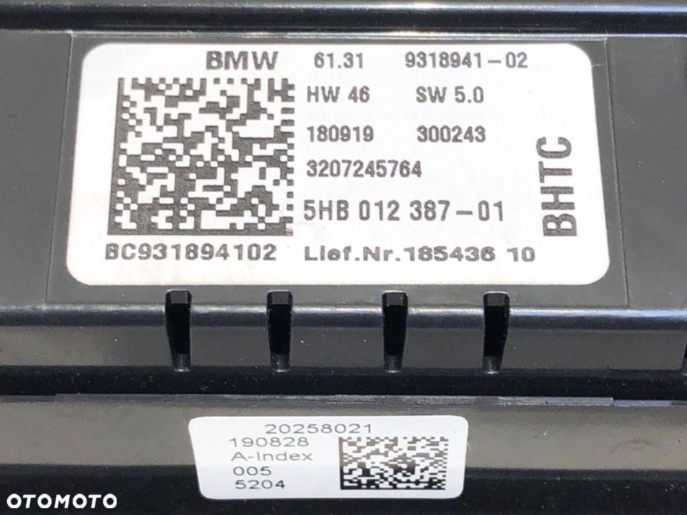 PANEL STEROWANIA NAWIEWU KLIMATYZACJI  MINI MINI CLUBMAN (F54) 2014 - 2022 Cooper S ALL4 141 kW [192 - 5