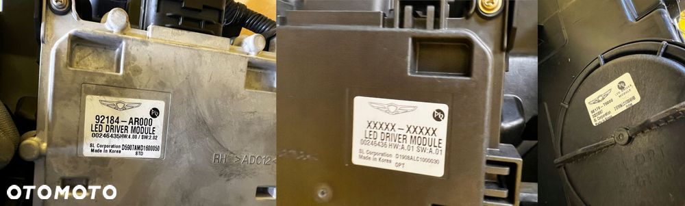 KOMPLET LAMPY REFLEKTORY PRZÓD FULL LED GENESIS GV70 EUROPA - 16