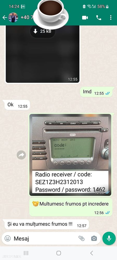 Rcd 300, 200 rns 310 315 510 safe pin code - 2