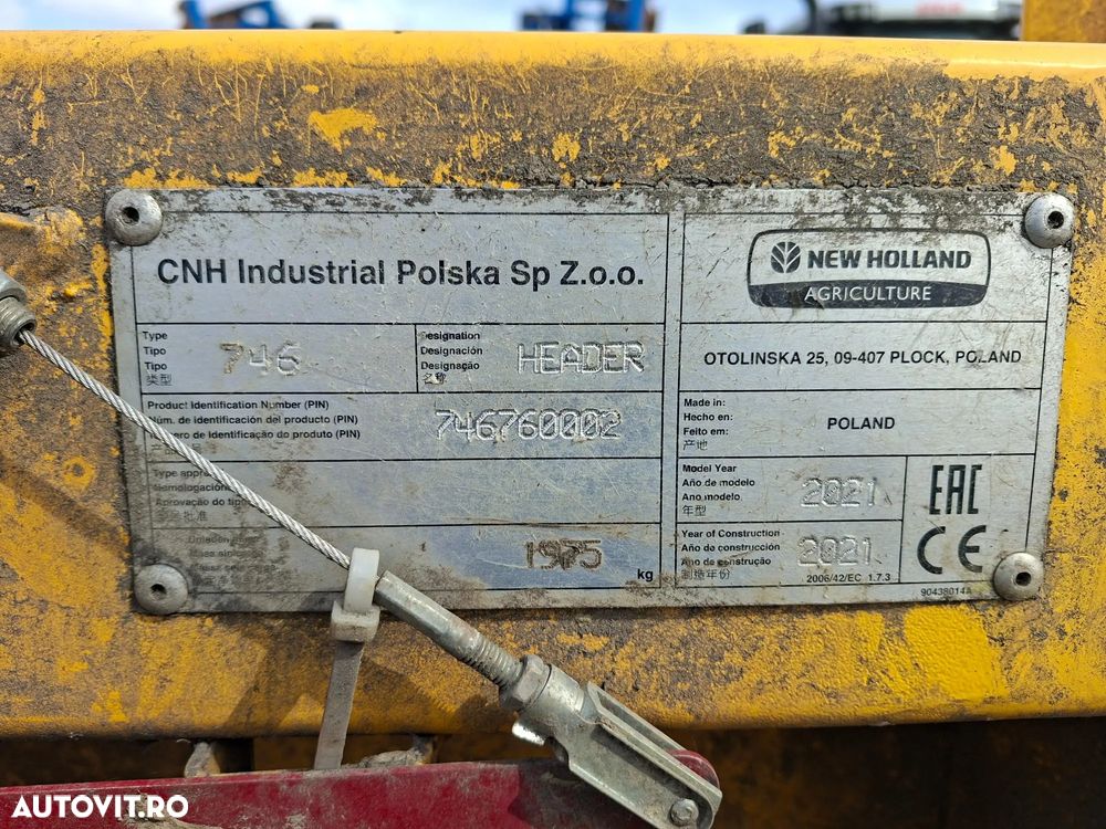 New Holland 980CR 6R 70- HEADER PORUMB - 16