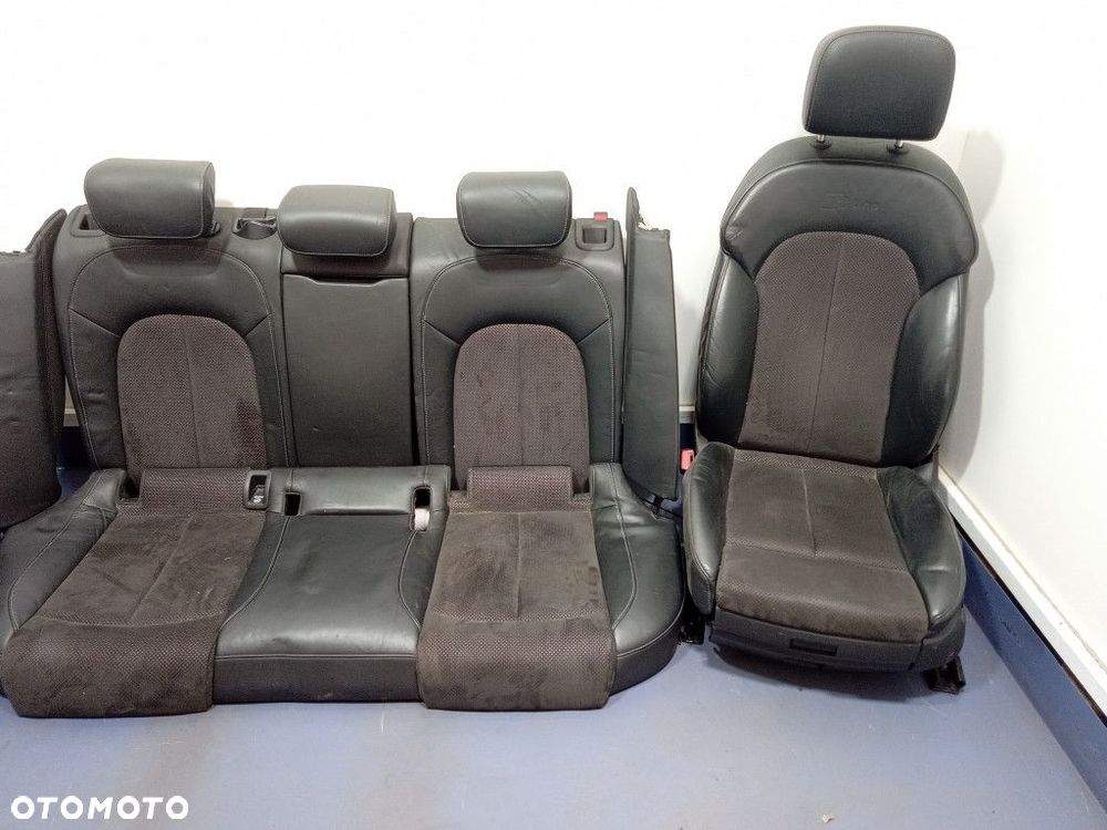 AUDI A6 C7 AVANT FOTELE KANAPA S LINE PÓŁSKÓRA KOMPLET - 4