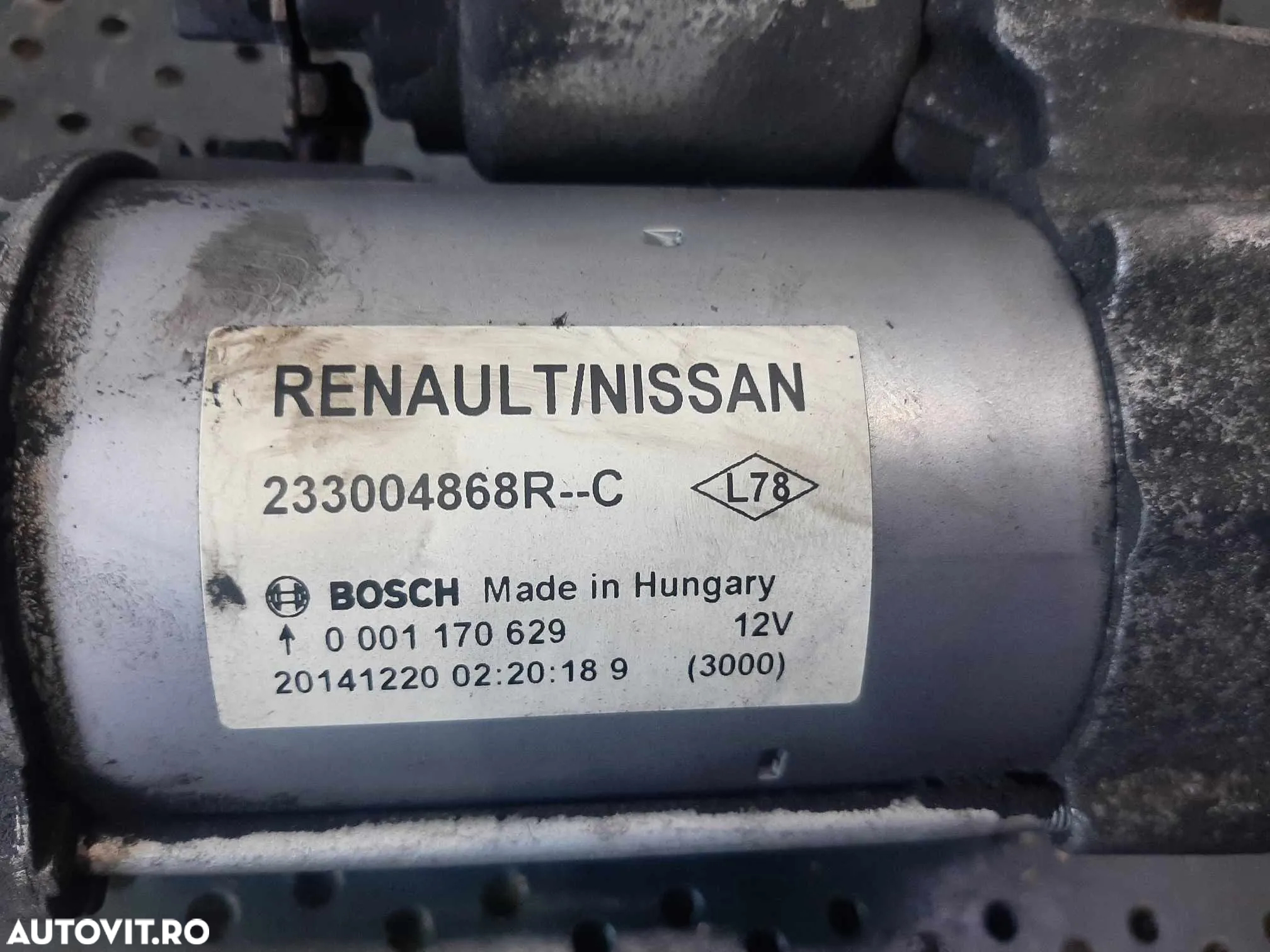 electromotor 1.5 dci renault  clio 4 megane 4 kadjar  233004868r-c - 3