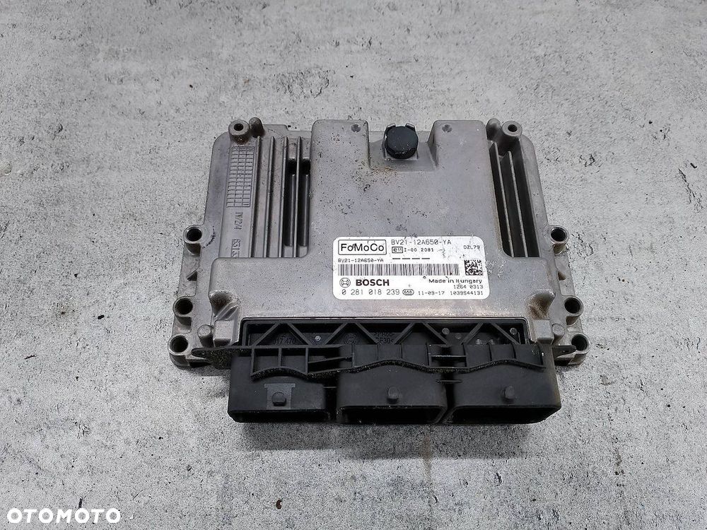 KOMPUTER, STEROWNIK FORD FIESTA MK7 BV21-12A650-YA 0281018239 1.4 TDCI - 1