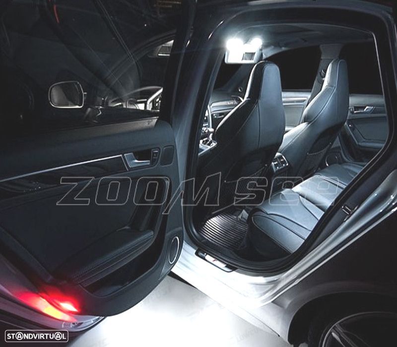 KIT COMPLETO 13 LAMPADAS LED INTERIOR PARA AUDI A4 B8 S4 - 4