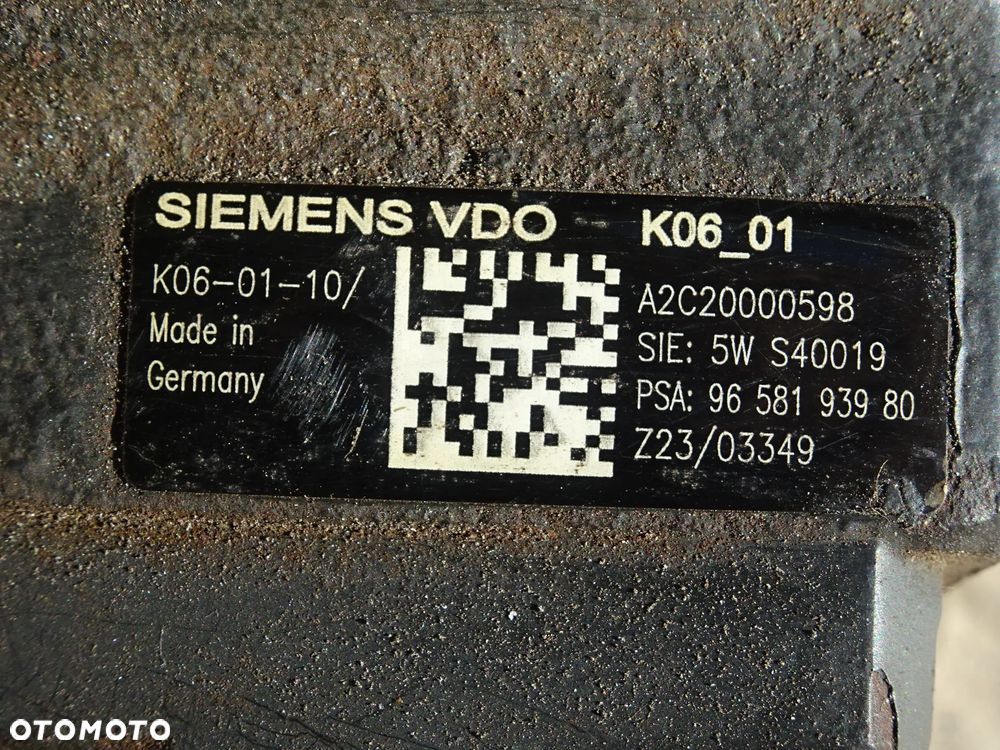 POMPA WTRYSKOWA WYSOKIEGO CIŚNIENIA 2,0 HDI Peugeot 407 Citroen Fiat Ford Volvo - 5