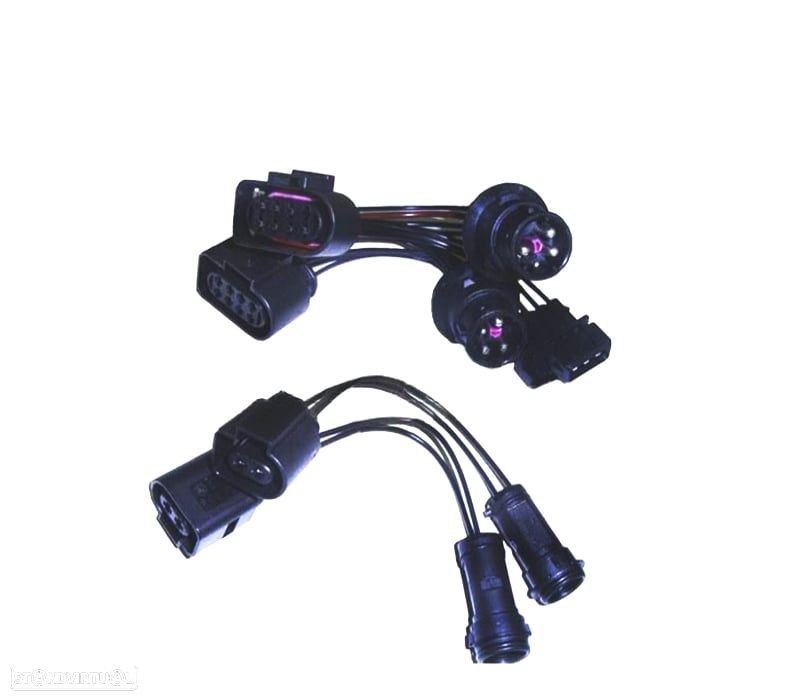 FICHAS CABO ADAPTADOR FARÓIS RESTYLING 99-01 A4 B5 94-99 - 1