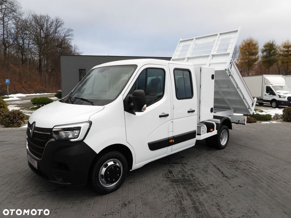 Renault MASTER WYWROTKA PODWÓJNA KABINA DOKA 6 MIEJSC TEMPOMAT LEDY BLIŹNIACZE KOŁA KLIMATYZACJA  145KM - 19