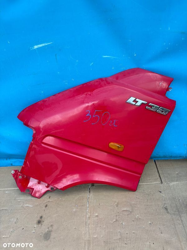 VW LT 96-06 Błotnik Przedni Lewy Oryginał Czerwony bez rdzy - 1