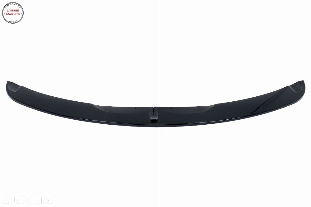 Prelungire Bara Fata BMW Seria 3 E90 E91 Sedan Touring LCI (2008-2011) Negru Lucio- livrare gratuita - 1