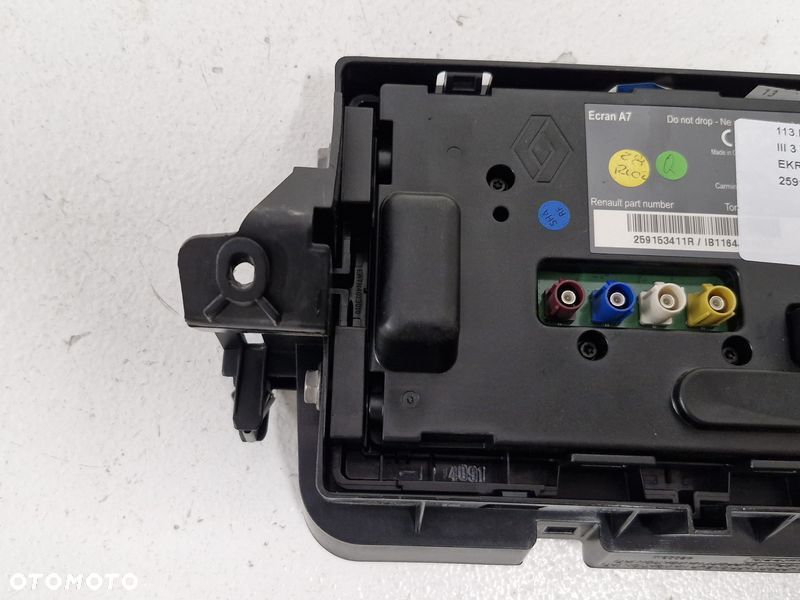 renault megane 3 iii wyświetlacz ekran monitor nawigacji navi 259153411r - 9