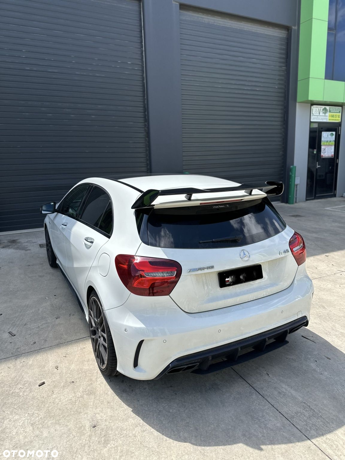 Mercedes A45 W176 Spoiler Lotka Dokładka Tylna AMG Czarny Połysk - 3