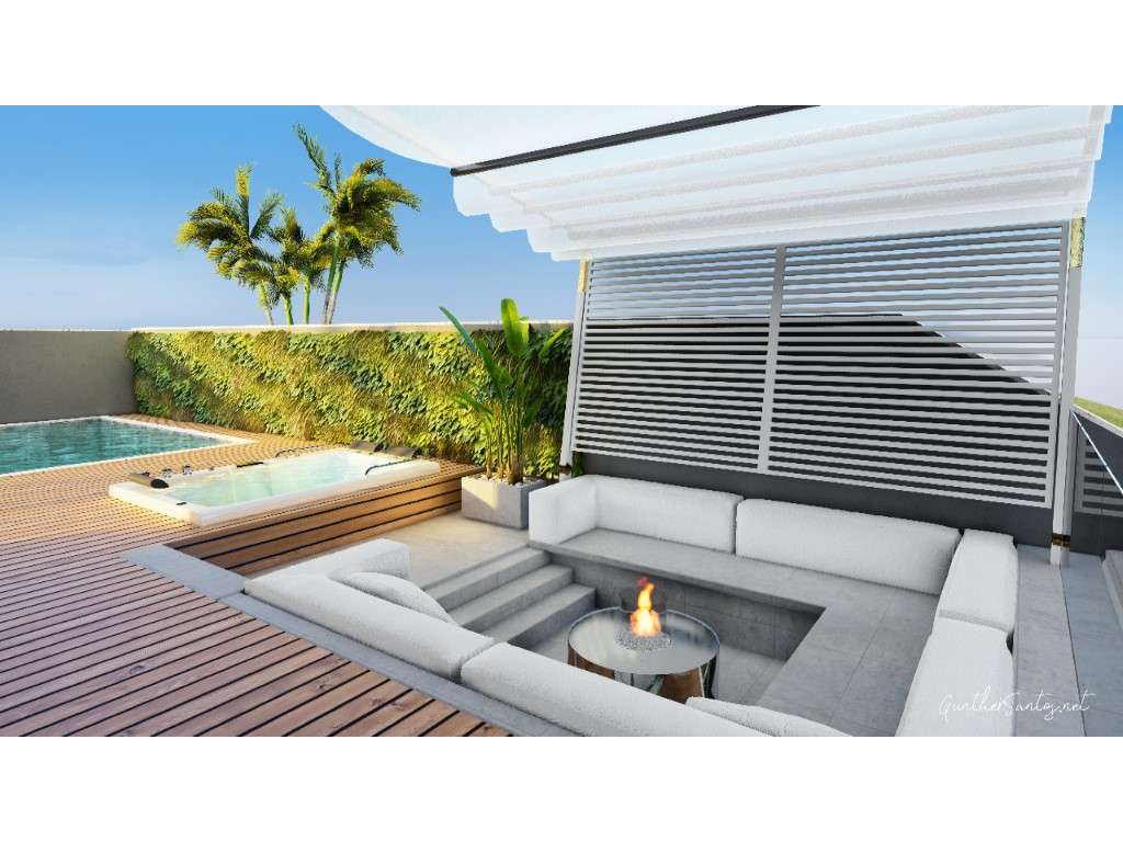 Moradia Nazaré com piscina e vista mar - Grande imagem: 3/11