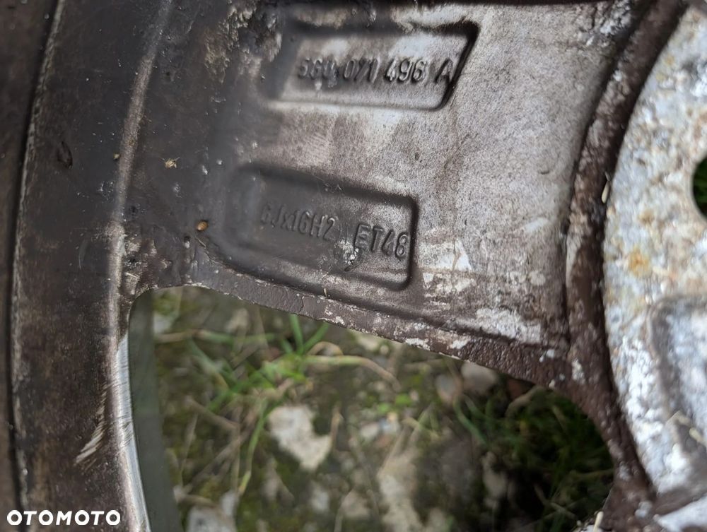 KOMPLET ALUFELG KÓŁ AUDI VW SKODA 5X112 R16 Z OPONAMI ZIMOWYMI . - 7