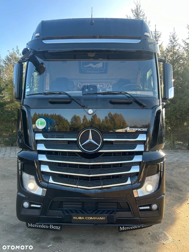 Mercedes-Benz ACTROS 1848 GIGASPACE + SCHMITZ 2017 ZESTAW CAŁY CZARNY / RETARDER / NOWY TACHOGRAF / KSENONY / FULL SPOJLERY / 2 ZBIORNIKI PALIWOWE / SCHMITZ JOLODA / ZAMKNIĘCIE CELNE - 3