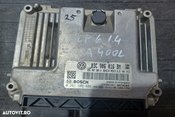 Calculator motor ECU 03C906016BM 0261S06488 - 1.9 CAX 03C906016BM 026 - 3