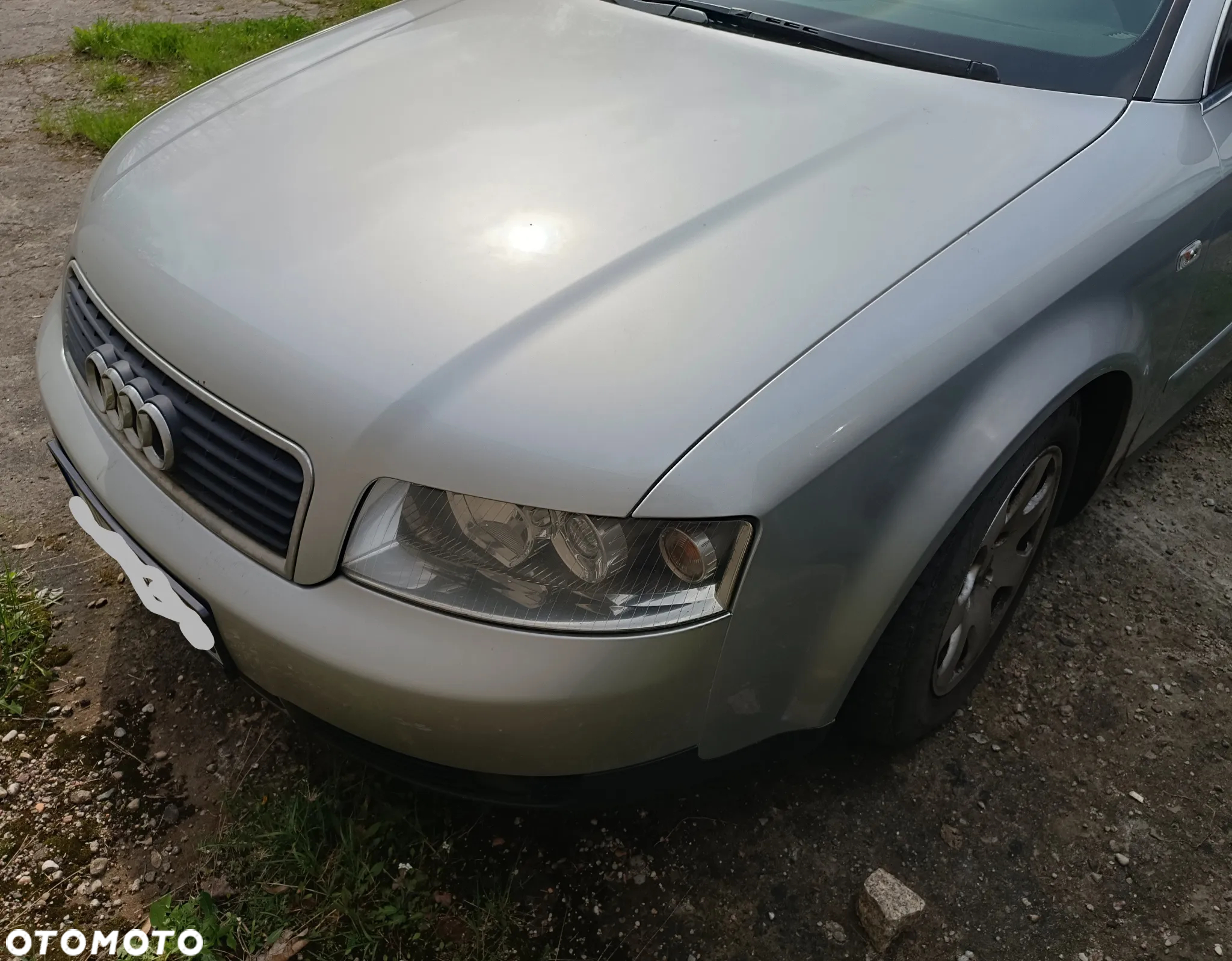 AUDI A4 B6 KOMPLETNY PRZÓD SREBRNY LY7W MASKA,ZDERZAK PAS CZOŁOWY BŁOTNIK LAMPY EUROPA SOCZEWKA - 2