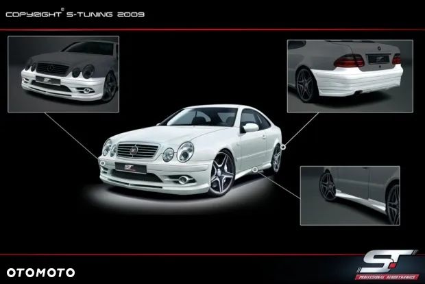 MERCEDES CLK W208 AMG ZESTAW OSPOILEROWANIA ZDERZAKI - 10