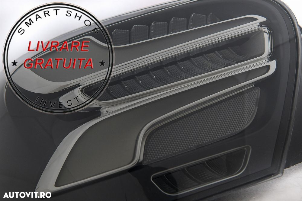 Stopuri LED Mercedes A-Class W176 (2013-08.2015) Facelift Design Fumurii cu Semnal- livrare gratuita - 4