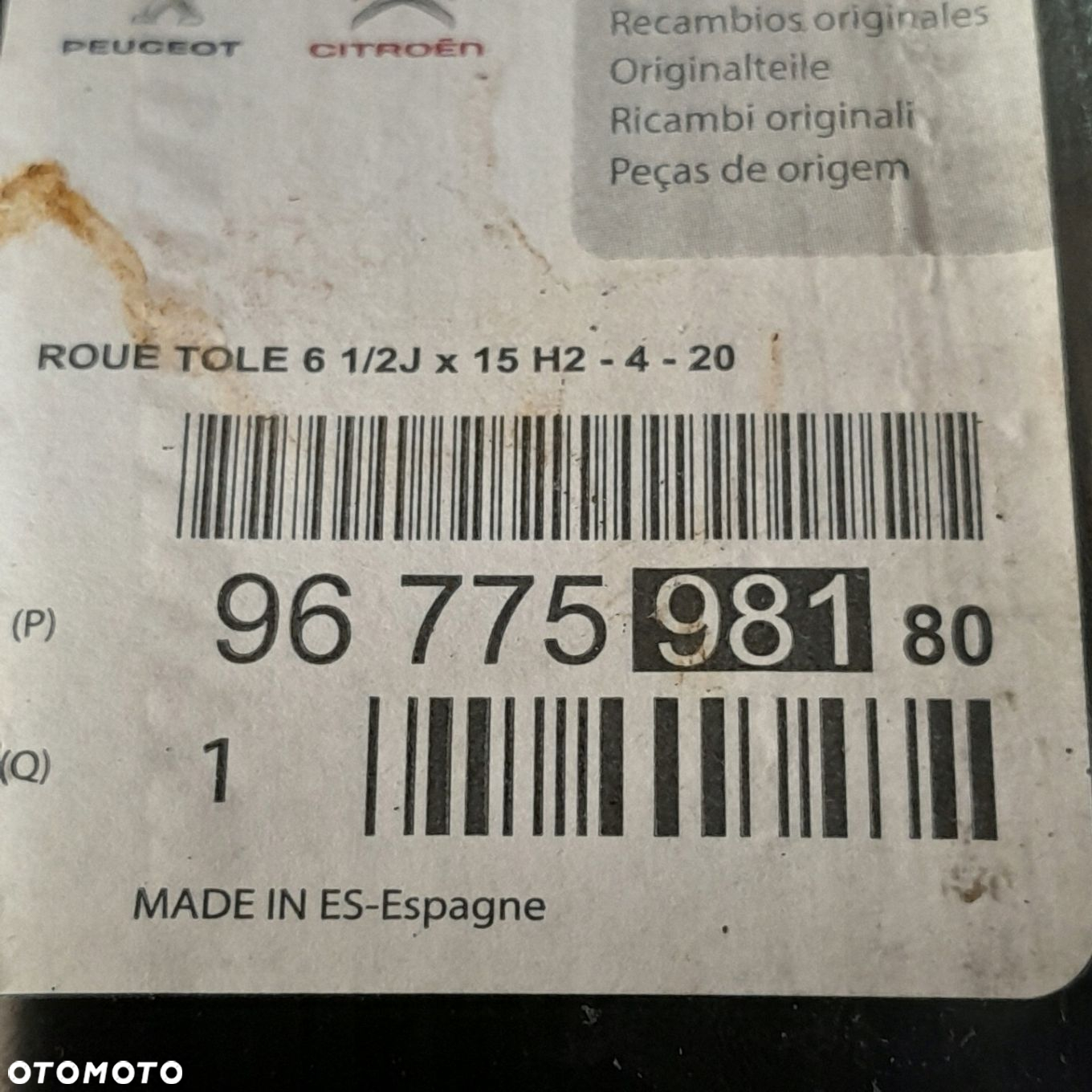 Felgi 15 4x108 Opel Grandland X, Peugeot 2008 F13323-DŚ - 6