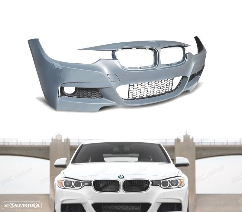 PÁRA-CHOQUES FRONTAL BMW F30 F31 LOOK M BURACO FAROIS NEVOEIRO - 1