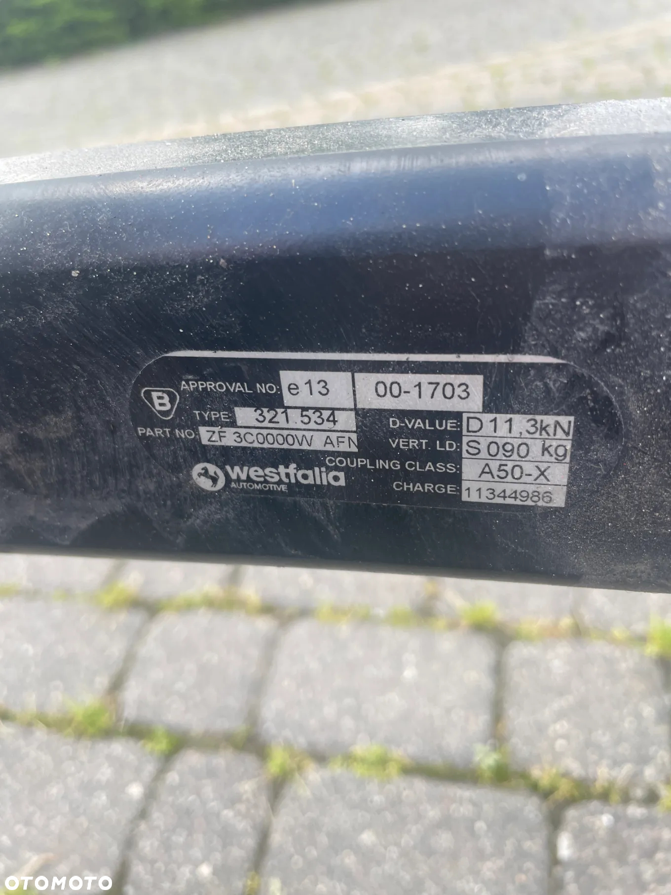 Hak holowniczy VW PASSAT B6 KOMBI WESTFALIA WYPINANY KLUCZYK - 5