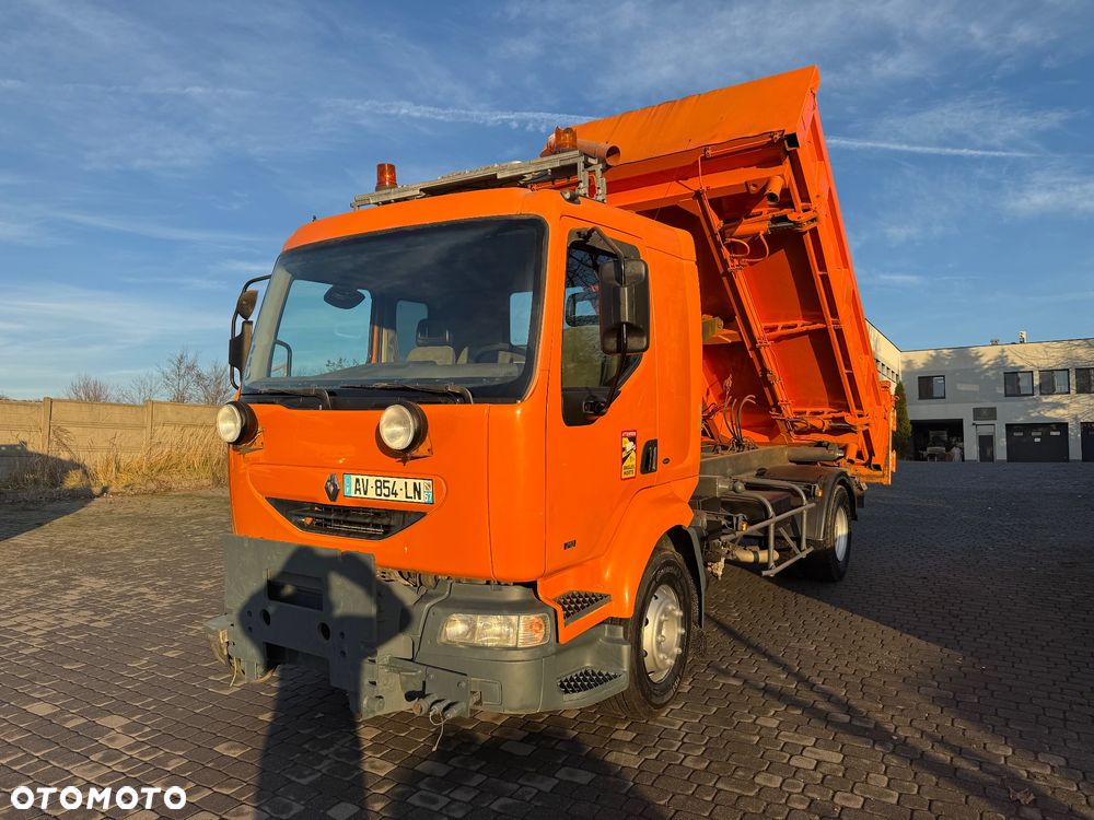 Renault Midlum Wywrotka 3 str. 2 x HYDROBURTA Specjalny Czołownica Solarka Piaskarka - 4