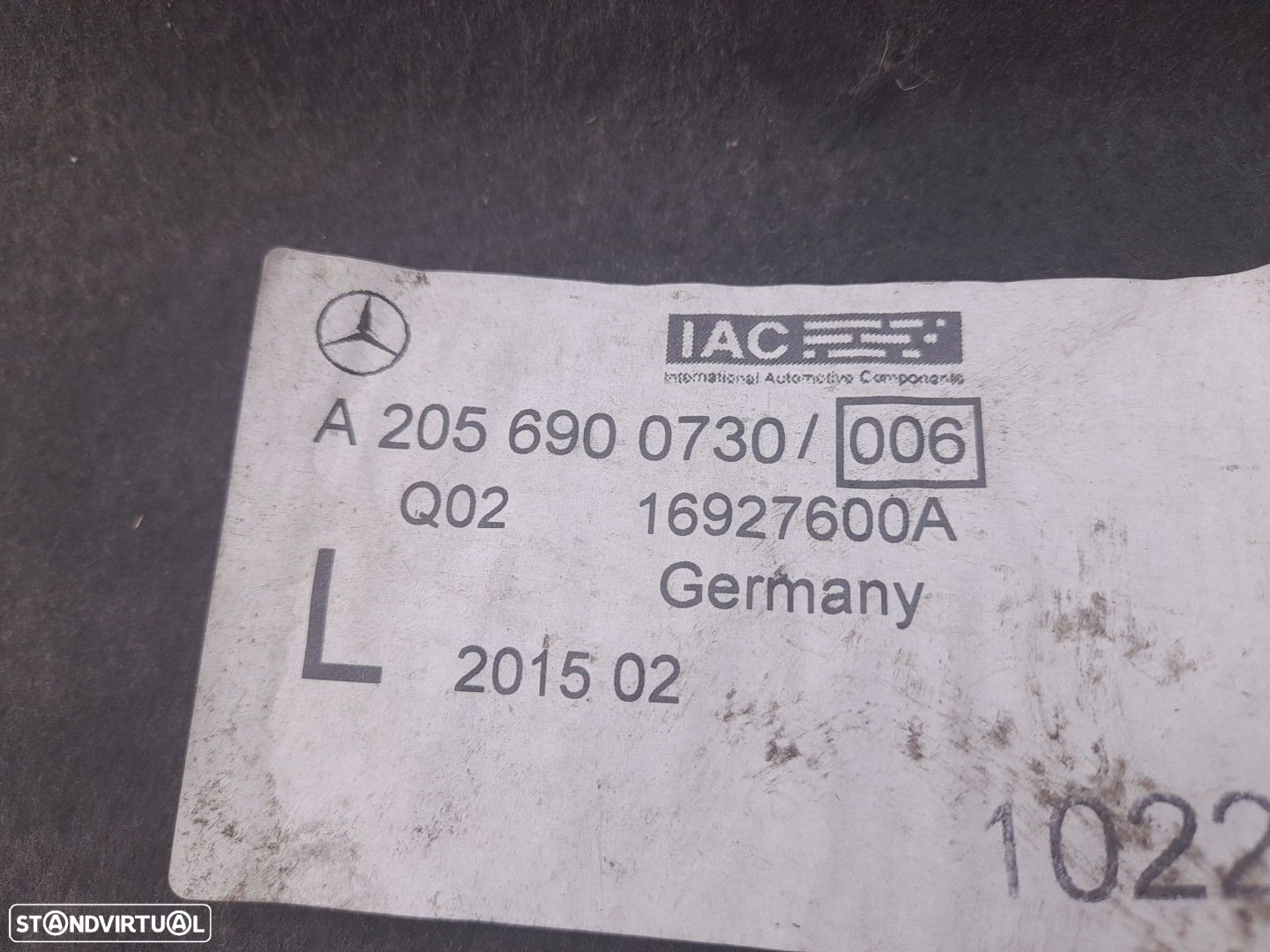 Resguardo Cava Da Roda Trás Esquerdo Mercedes-Benz C-Class T-Model (S2 - 3