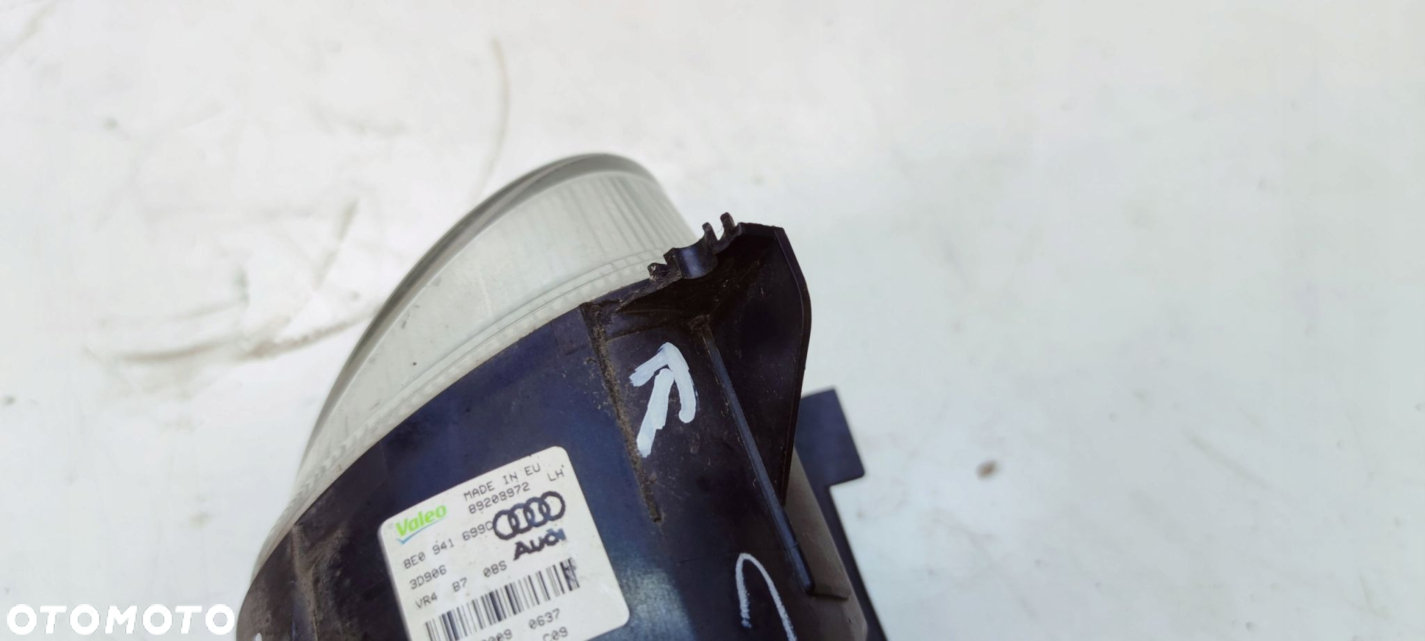 HALOGEN LEWY PRZÓD AUDI A3 8P A4 B7 8E0941699C USZKODZONY - 8