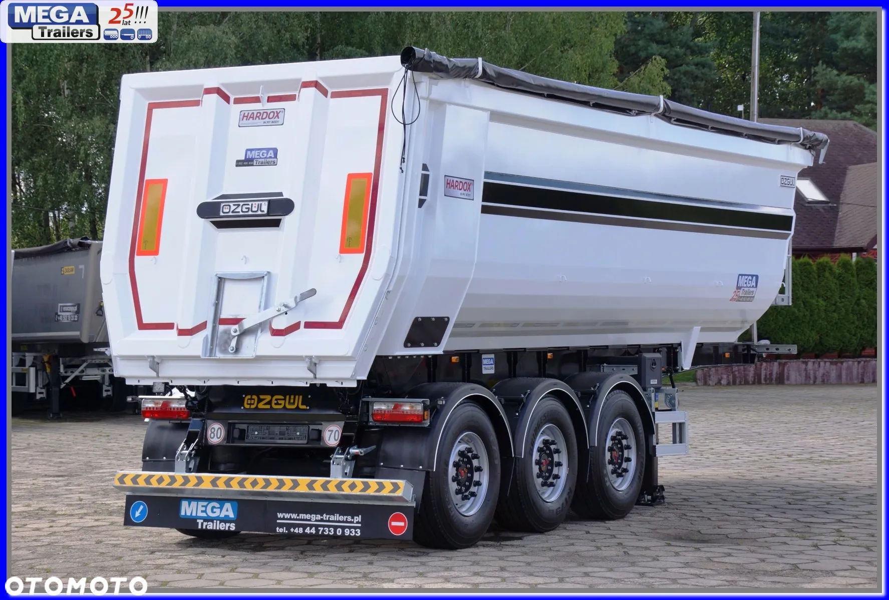 Mega 33 m³ naczepa rynna HB 450 KAMIEŃ / ŻWIR !!! - 11