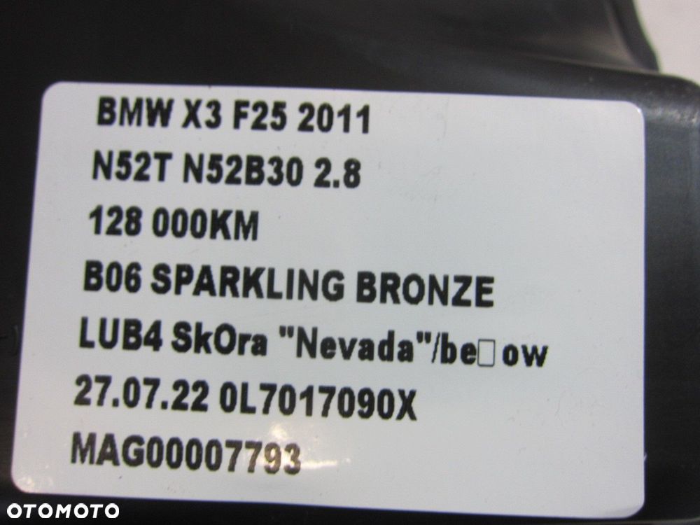 BMW F25 X3 N52 RURA REZONATOR 7601873 PRZEWÓD - 6