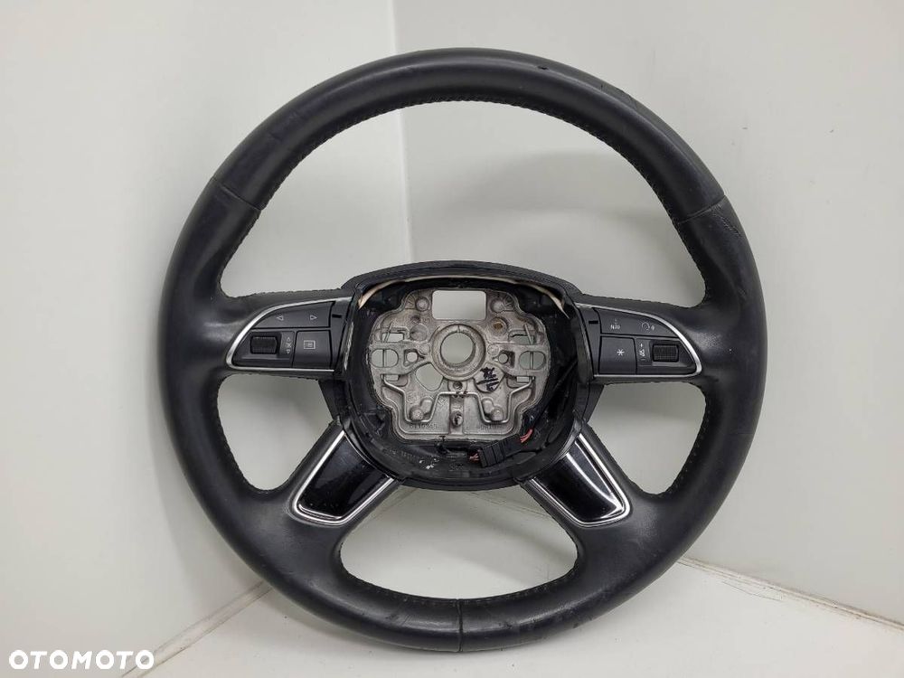 KIEROWNICA MULTIFUNKCYJNA SKÓRA CZARNA AUDI A6 C7 - 1