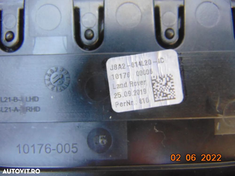 Grile ventilatie bord Range Rover Velar 2017+ grila aer bors stanga dreapta centrala dubla - 8