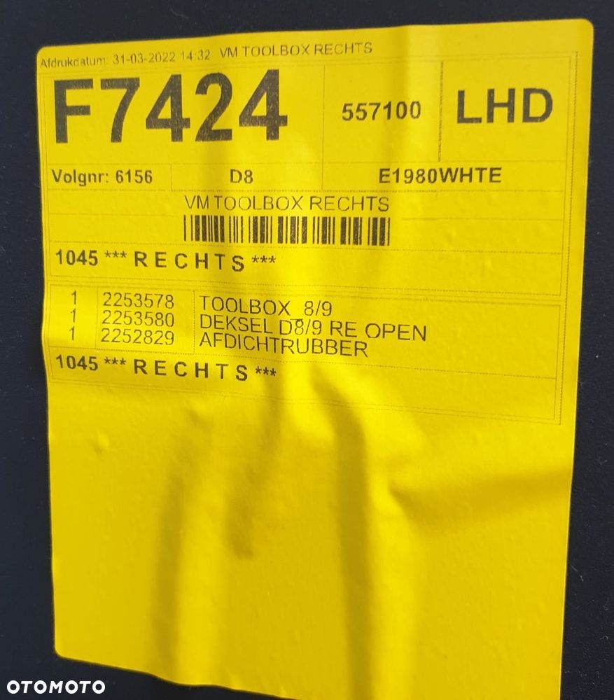 DAF XG SCHOWEK KABINY PRAWY 2253580 - 5
