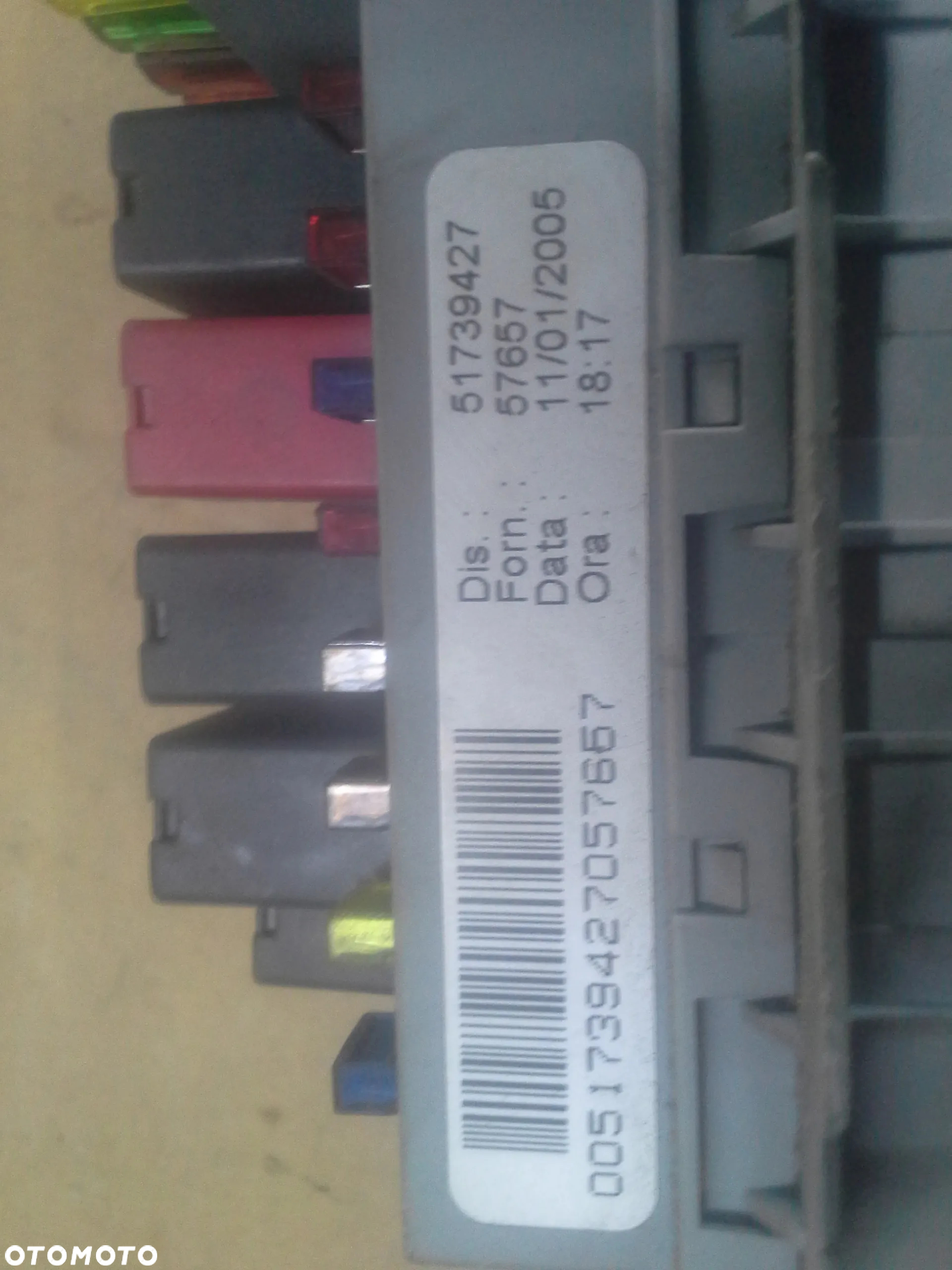 Fiat Idea 1.9 JTd zestaw startowy komputer 0281011798 stacyjka 2 klucze immo bsi bsm i inne - 9