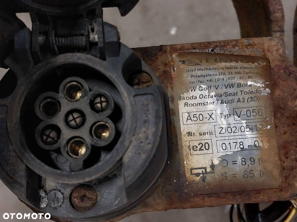 HAK HOLOWNICZY + TABLICZKA + WIĄZKA SKODA OCTAVIA I HB 5D - 4