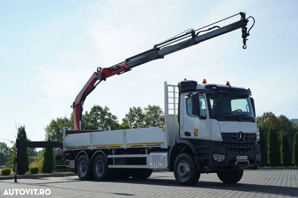 Mercedes-Benz AROCS 2642 / 6x4 / LIVRARE - 7,2 M / PALFINGER PK 19 001 / MAX. CAPACITATE DE RIDICARE 6.000 KG / ROTATOARE / TELECOMANDĂ / EURO 6 - 7