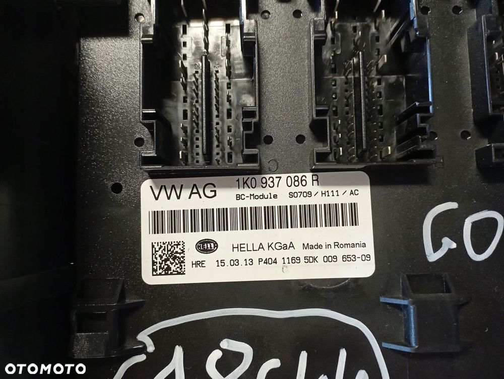 VW GOLF PLUS + SKRZYNKA BEZPIECZNIKÓW 1K0937086R - 2