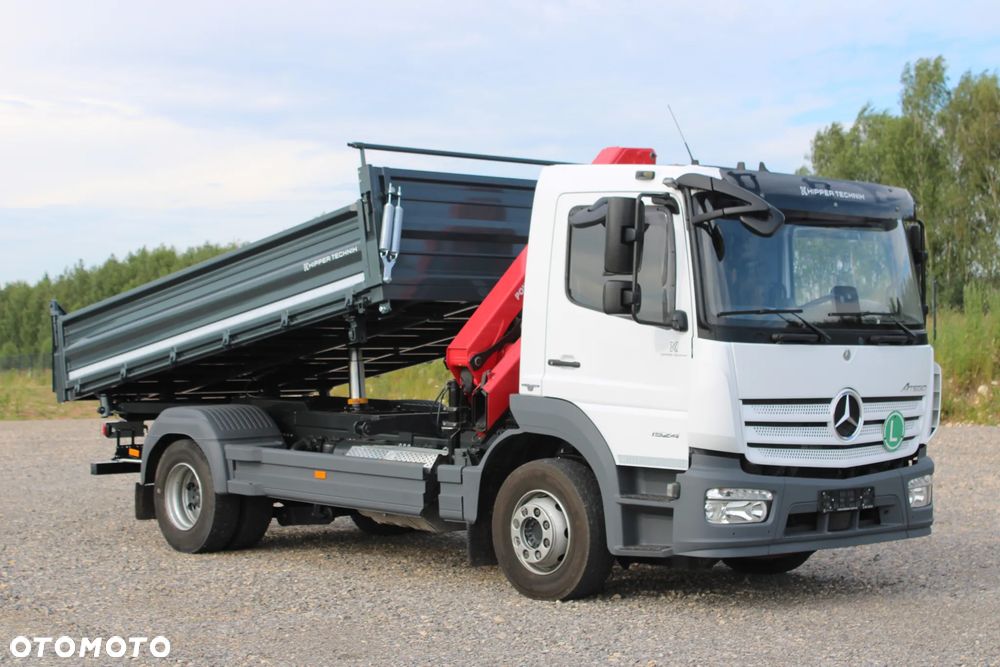 Mercedes-Benz Atego 1524 Nowy 3-stronny Wywrot Kiper Wywrotka Nowy żuraw HDS HMF 810 K2 Fassi Palfinger Hiab DN HC TGL TGM Midlum Eurocargo LF FL - 17